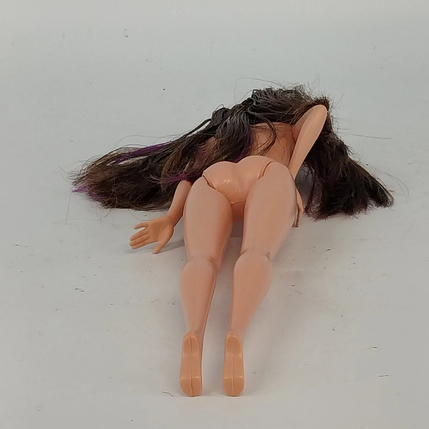 Mattel Barbie Brunette Purple Hair Doll Y2K Nude Indonesia 2005 Head 1999 Body