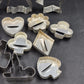16 Metal Christmas Cookie Cutters Assorted Angel Star Tree Bell Reindeer etc.