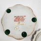 Embossed Ceramic Round Box w/ Lid Macau Pink Blue Floral Design 5"x2"
