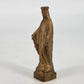 Gold Tone Metal Virgin Mary Statue 4.25" Catholic Religious Figurine Vintage