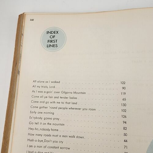 The Peter Paul and Mary Songbook 1965 Paperback Pepamar Music Corp New York