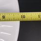 Federal Milk Glass Snowden 10" Dinner Plate White Textured Rim Oven Ware USA