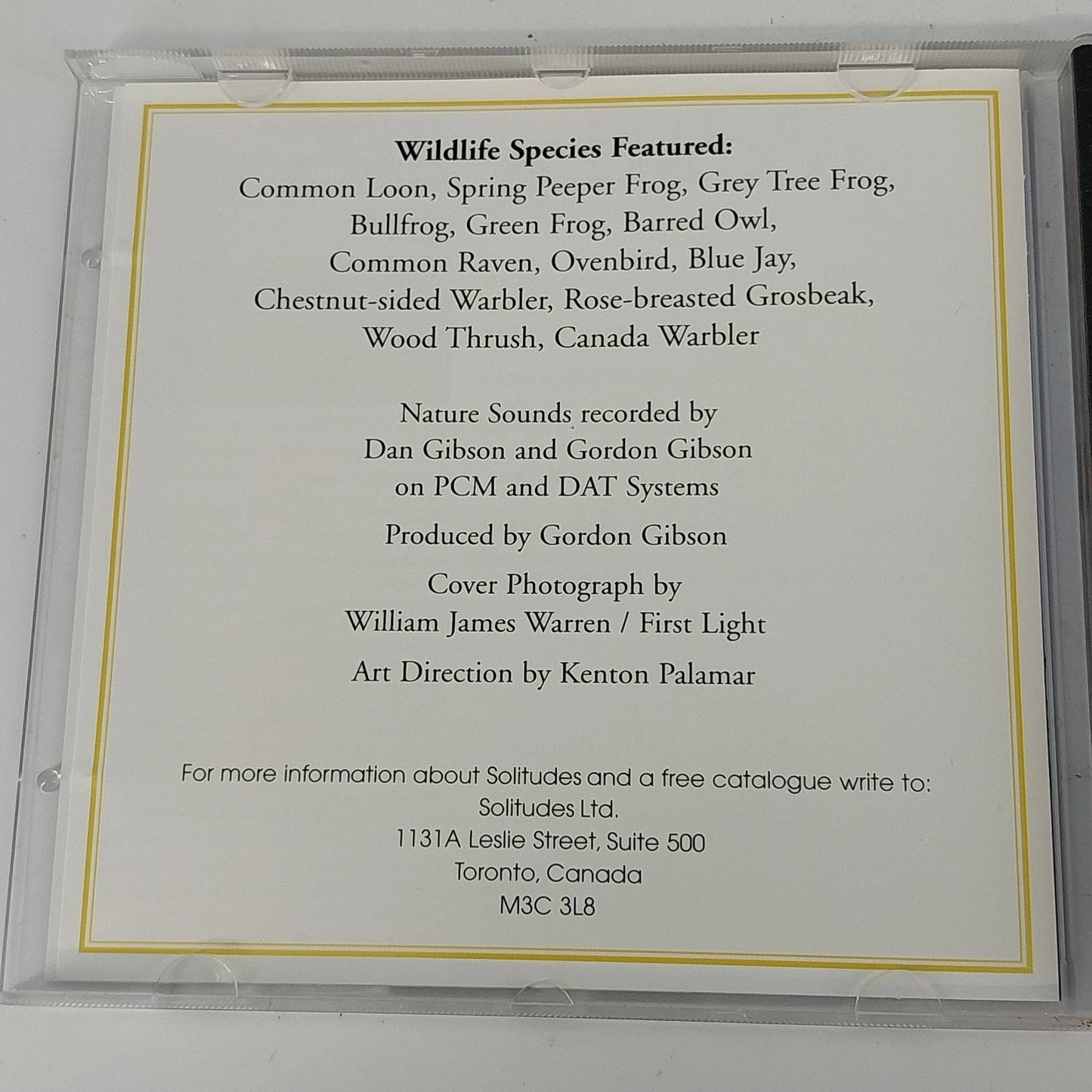 Dan Gibson Solitudes Nature Sound Collection Ocean Surf & Thunderstorm 2 CD 1995