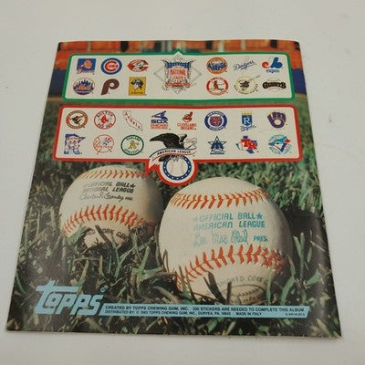 Topps MLB Baseball Sticker Album Include Hall of Famers 1983 Edition Used USA