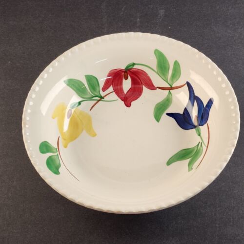 Southern Potteries Blue Ridge Carnival Design Hand Painted 9¼" Vegetable Bowl