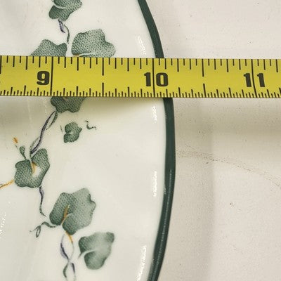 Corelle Callaway Green Ivy Dinner Plate Swirled Edge 10.25" USA