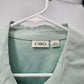 Y2K Cato Fashion Faux Suede Jacket Women’s L Seafoam Green Button Up Retro Blazer