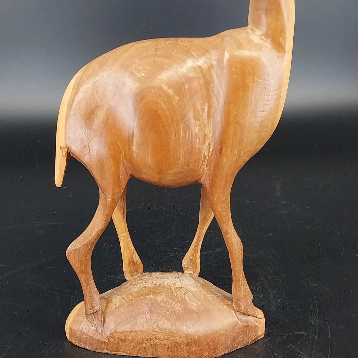 Vintage Kenyan Hand Carved Wooden Gazelle Sculpture African Art
