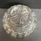 Waterford Crystal Killarney 6" Clear Footed Bowl Crosshatch Fan Pattern EUC