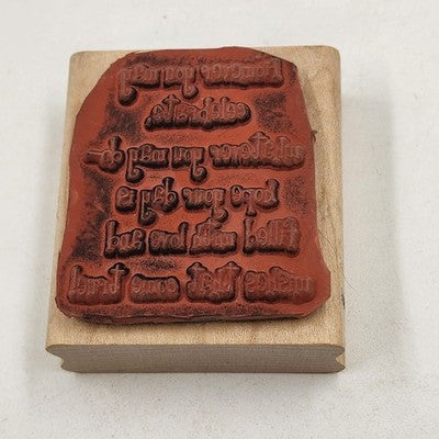 3 Rubber Stamps Love Theme With Love Thinking Of You Birthday Sentiment