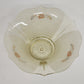Vintage Lancaster Glass Yellow Floral Ceiling Light Shade