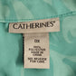 Catherines Turquoise Paisley Beach Swim Cover Up Tunic Open Front Size 0X China