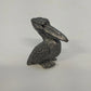3Pcs Pewter Pelican Alligator Whimsical Creature Miniature Animal Figurines