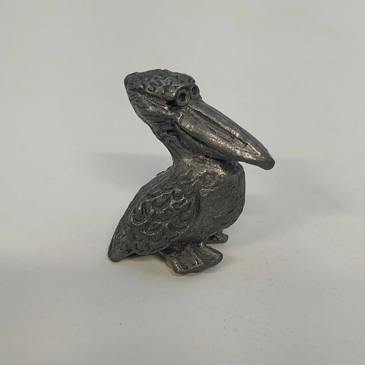 3Pcs Pewter Pelican Alligator Whimsical Creature Miniature Animal Figurines