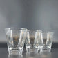 Vintage Libbey Granada Shot Glass Set Atomic Gold Starburst MCM