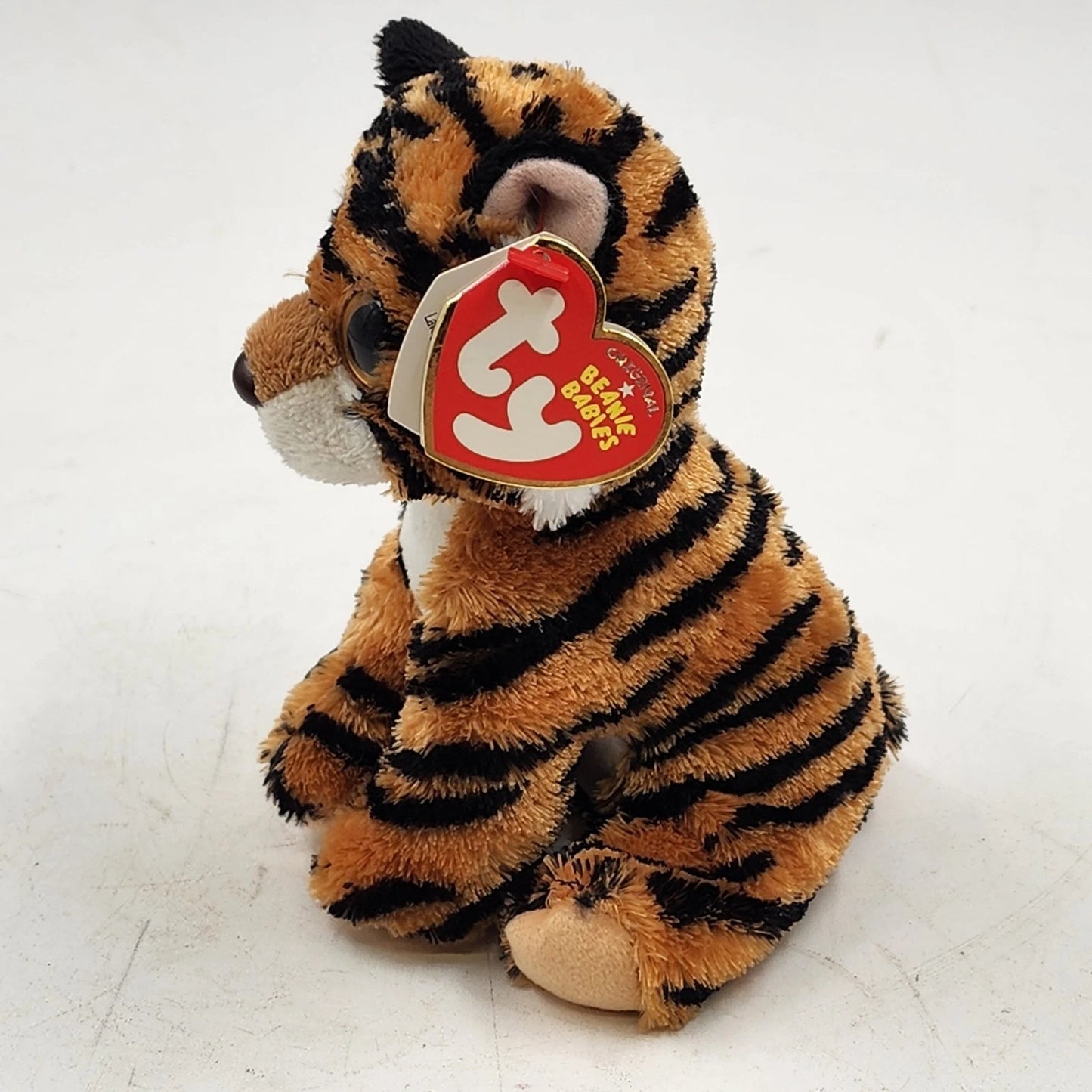 Ty Beanie Babies Stripers 2011 Tabby Cat Plush Orange Tiger Stripes 6" Polyester