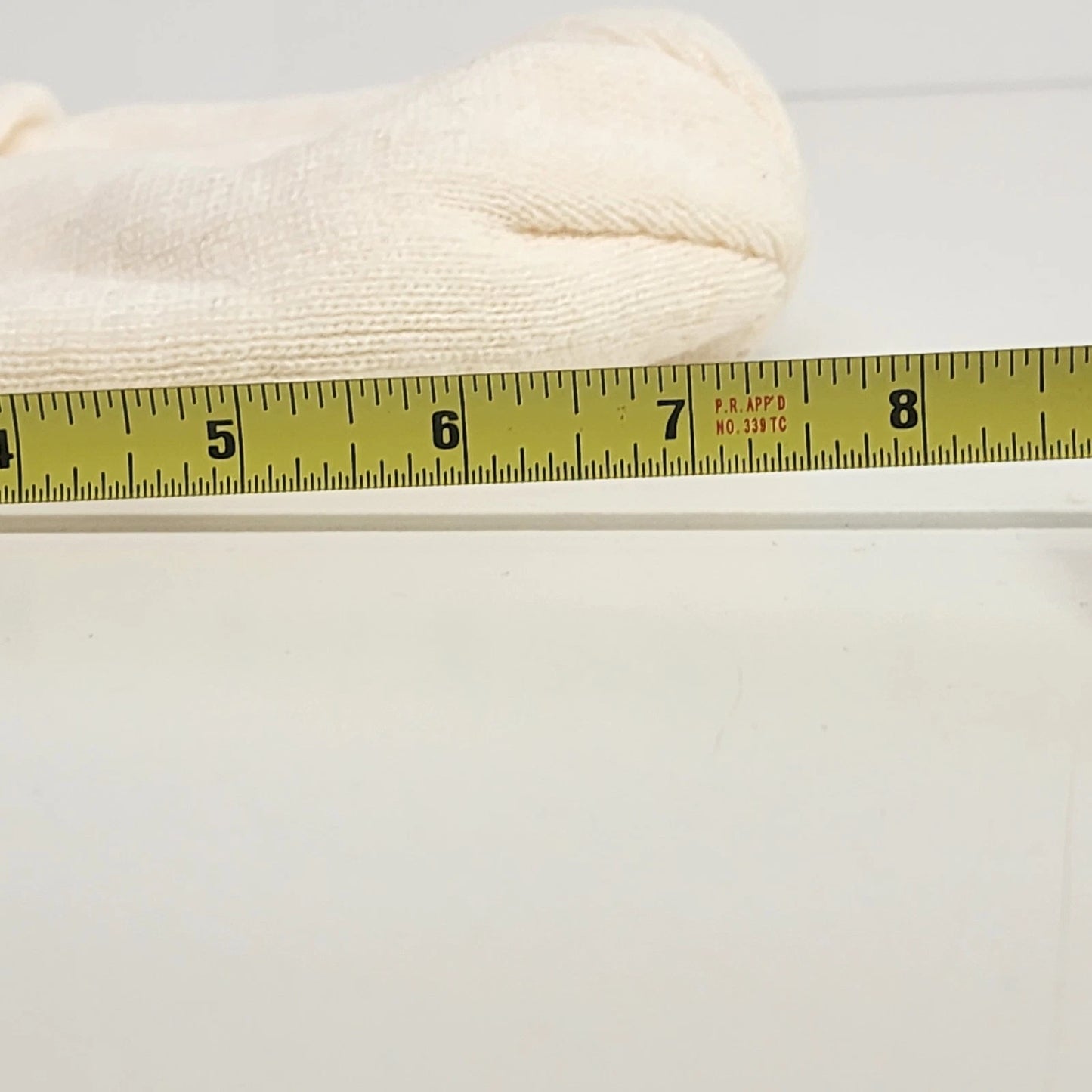 White Rib Knit Beanie Winter Hat Fold Up Watch Cap One Size Minimalist Packable