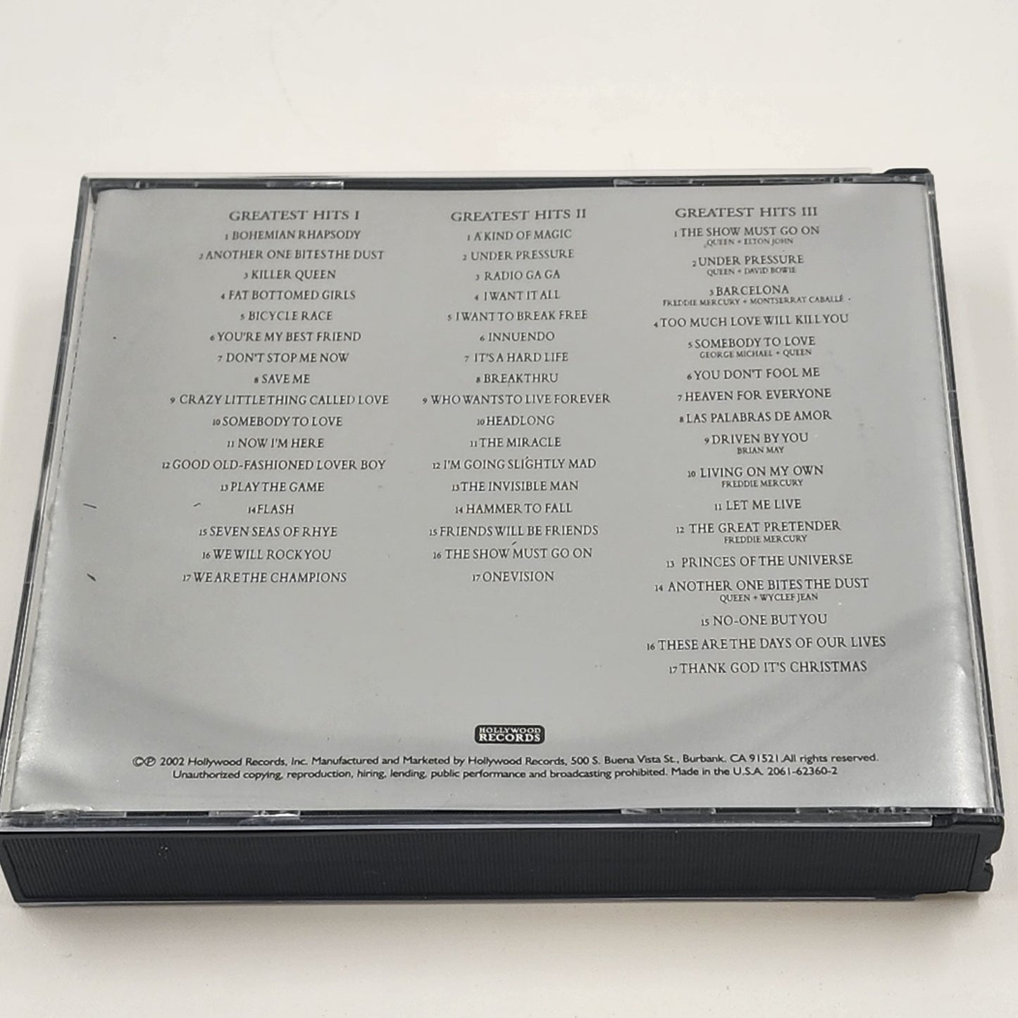 Queen Greatest Hits I II & III The Platinum Collection Album Three CD Set 2002