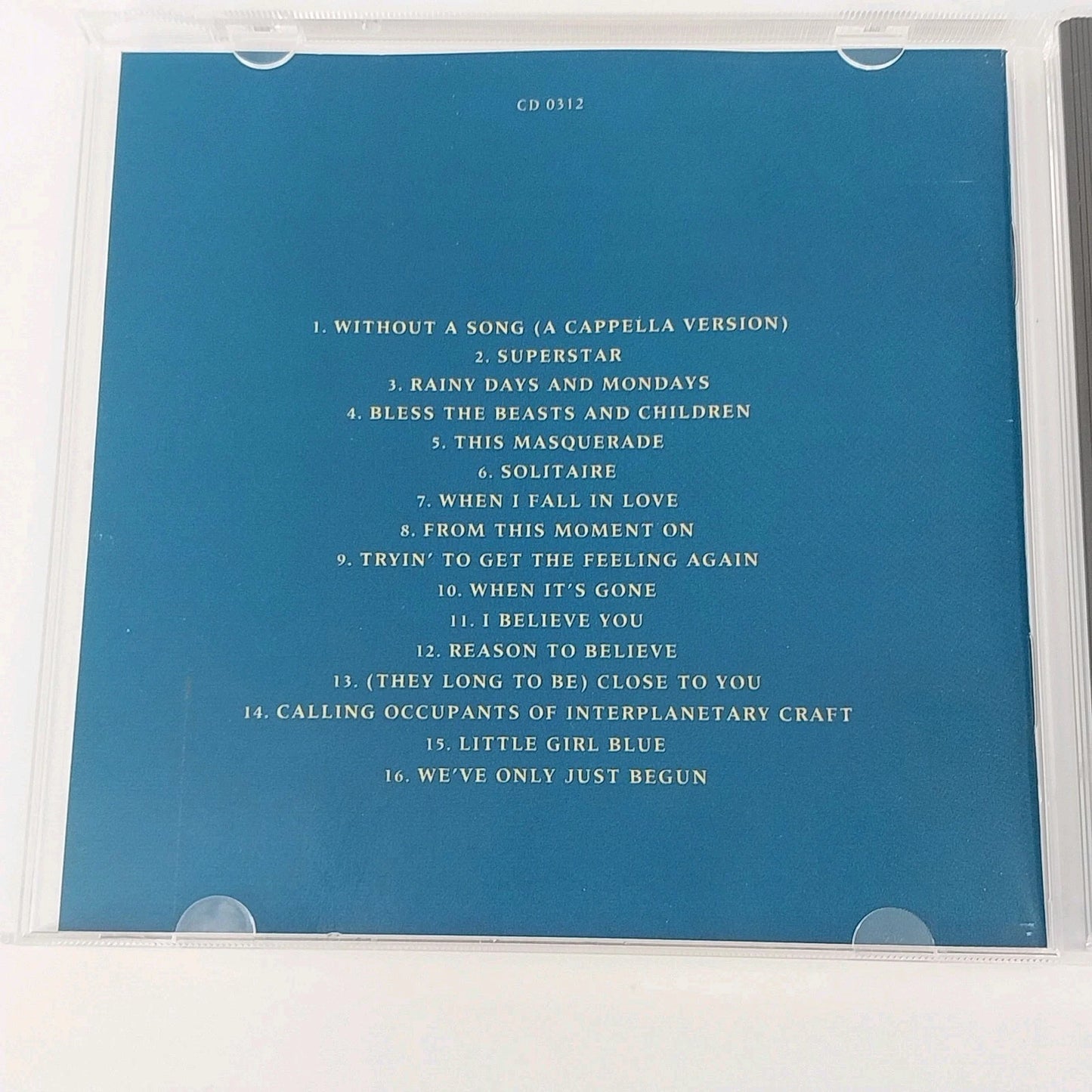 Carpenters Interpretations CD 1995 A&M 25th Anniversary Celebration Greatest Hit