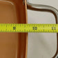 Copper Chef Deep Square Pan 9.5" Vent Lid 2 Handles and Frying Basket NOS