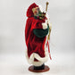 Santa Claus Figure Holiday Home 18" Red Suit Gold Vest Long Beard Vintage 2000