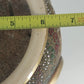 Japanese Moriage Satsuma Vase Lamp Base Gold Gilt Raised Relief 14.5" Antique