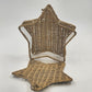 Basket Box Storage 10"Star Shape Large Hanging Wicker Natural Wood Color Weaving