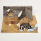 Grist Mill Christmas Village Bisque Ceramic Illuminated 8" Homemade Vintage