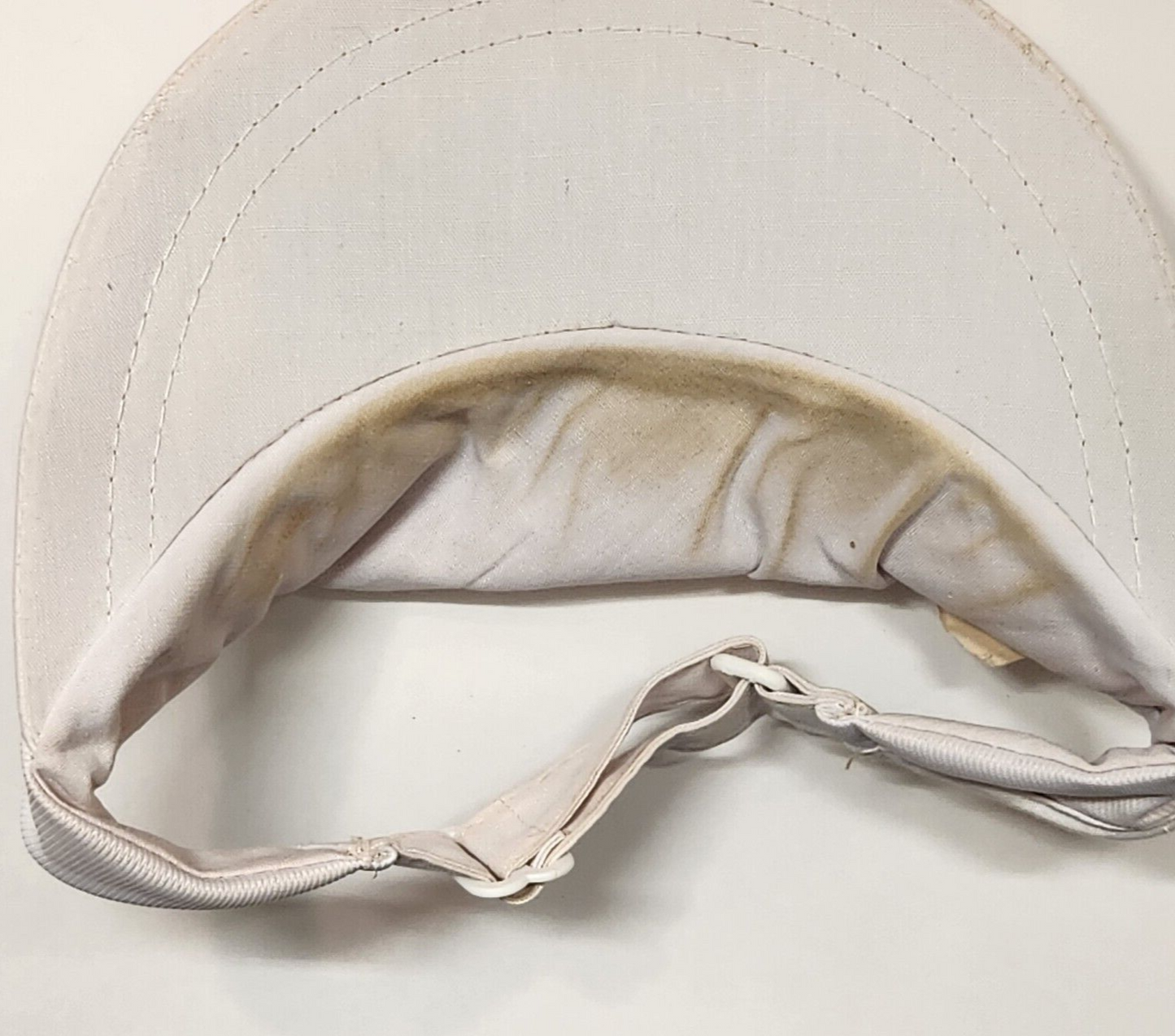 The Builders Exchange of Central Ohio White Visor With Hook and Loop Size Adjust