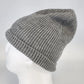 Ribbed Knitted Beanie Hat One Size Heather Gray Unisex 100% Acrylic Watch Cap