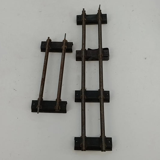 American Flyer S Gauge Straight Track Lot Four 10" & Four 5" Sections 1950s Vtg