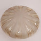 Amber Glass Ceiling Light Shade 12" Ribbed Pumpkin Flush Mount 9" Fitter Vintage