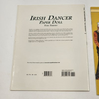 Dover's Paper Dolls Medieval Costumes & Books by Tom Tierney Irish Dancer