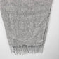 Charter Club 100% Cashmere Scarf Light Grey Heather Fringed Winter Luxury 10x62"