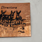 Gregoria’s Greetings Copper Metal Postcard Mules Board of Directors Souvenir