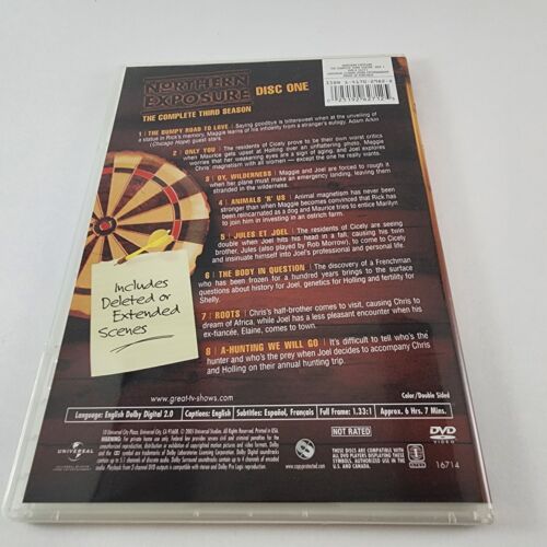 Northern Exposure The Complete Third Season 2005 3 Double Sided DVD Disc Set