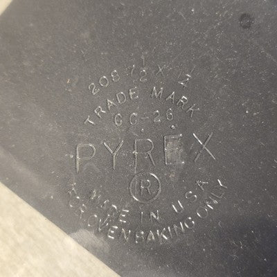Pyrex 8.5" CC-26 208 Lid Cover For Casserole Baking Dish Vintage FOR OVEN ONLY