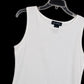 SML Sport White Sleeveless Tank Top Women's Medium Cotton Stretch Made Guatemala