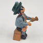 Erzgebirge Horn Player Wood On Bench Vintage Wendt Kuhn German Figure