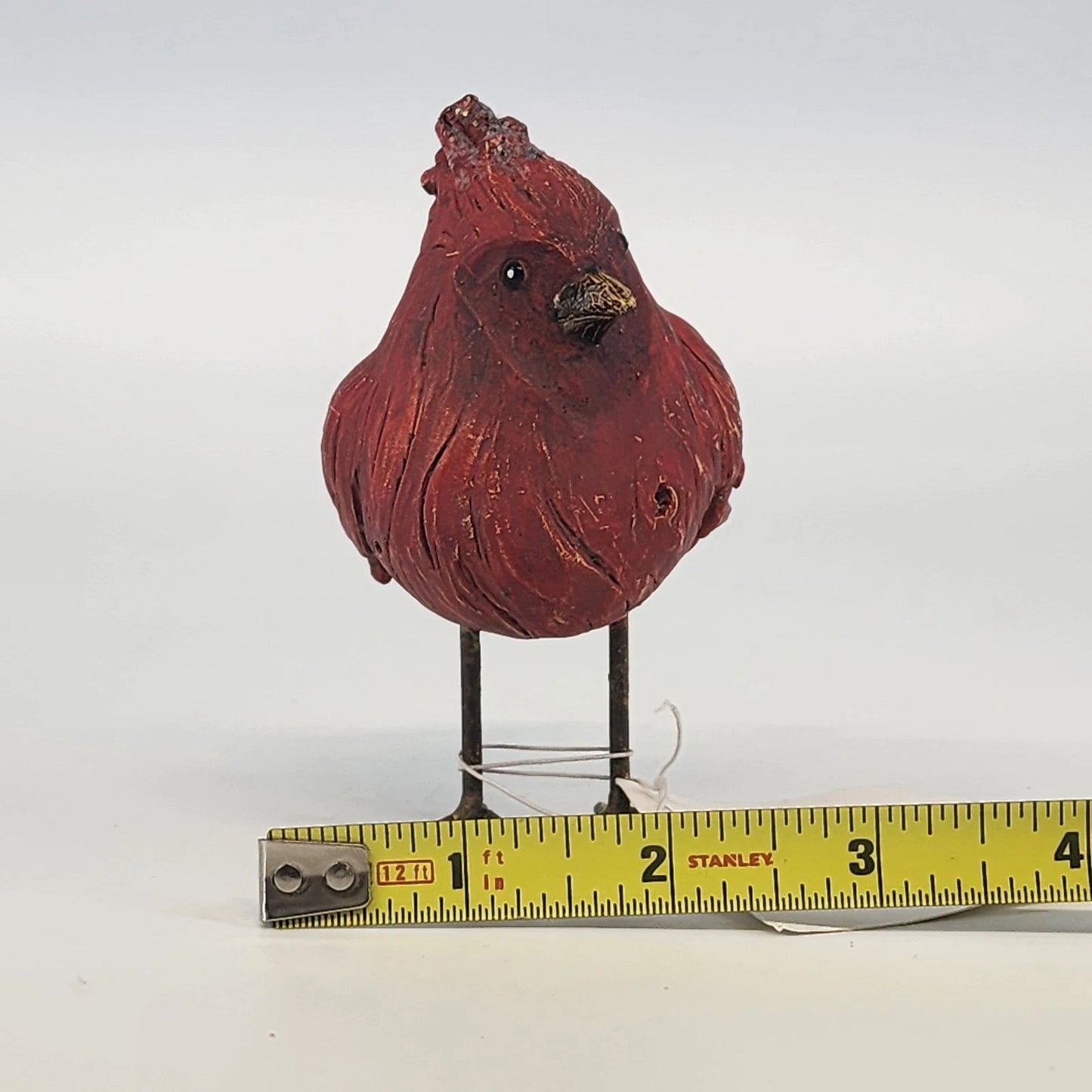Lifestyle Design Plume Collection Cardinal Bird Figurine Red Porcelain 4.5" Vtg