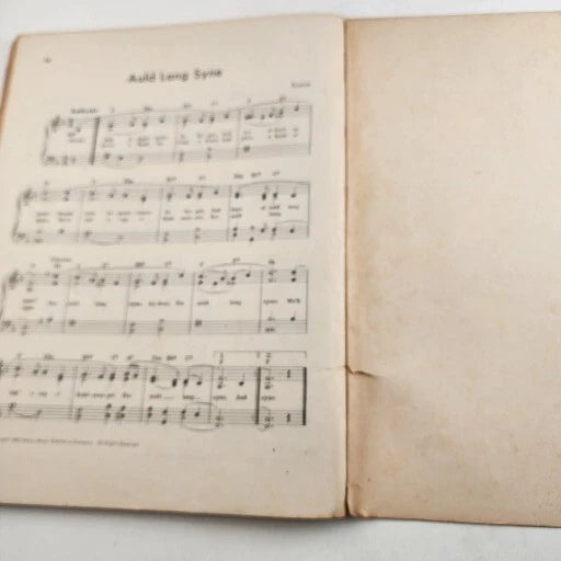 Christmas Sing Along Book for Carolers 9" x 12" Party Church Song Fest Vintage
