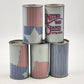 5 United We Stand 7UP Empty Pop Top Cans 1976 Bicentennial States WY TX AR TN WI