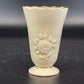 Lenox Embossed Roses Special Bud Vase Cream China Gold Ruffled Trim 4" Vintage