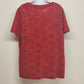 White Stag Red Sequin Blouse Women 1X V Neck Metallic Top