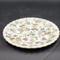 Andrea by Sadek Cake Platter Corona Floral Gold Trim Scalloped Edge 10.5"