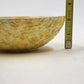 Cantaloupe Bowl Ceramic Mold 6.5" Signed Becky B 1972 Glazed Orange Vintage
