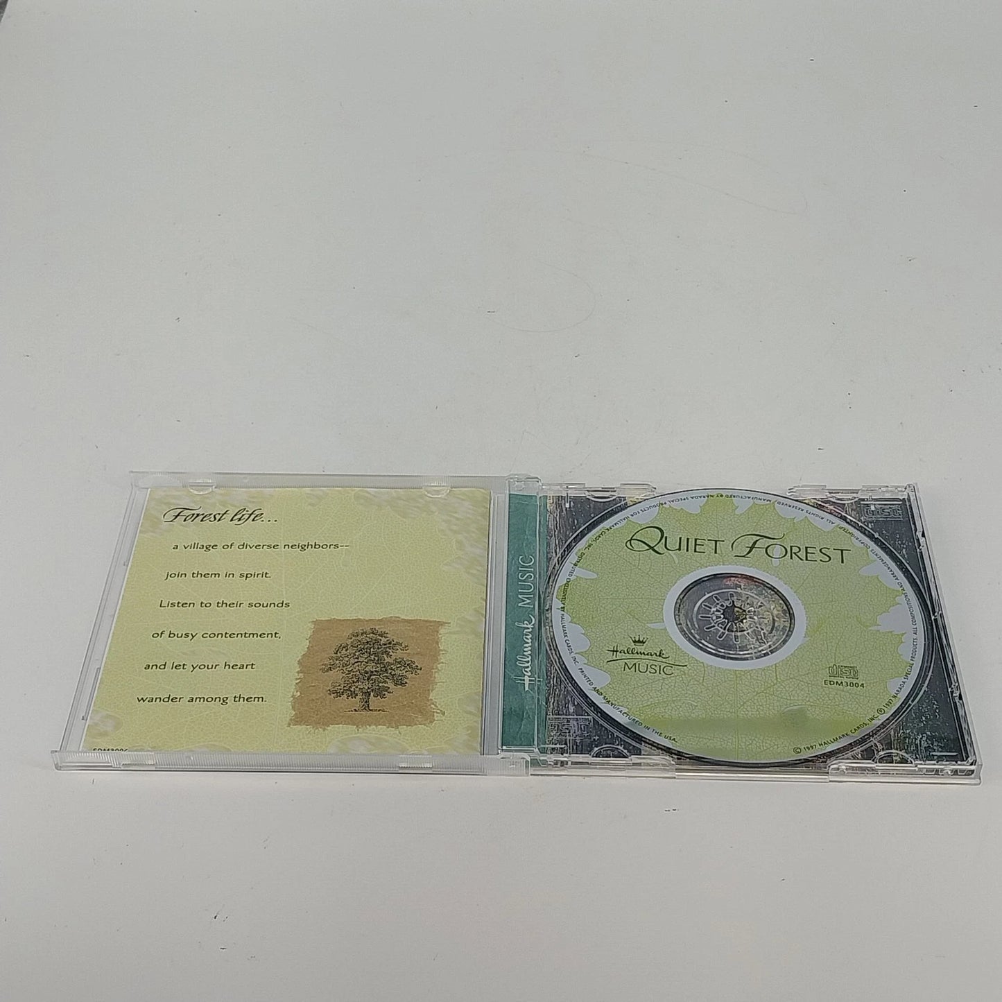 Hallmark Quiet Forest Peaceful Music Woodland Sounds CD Narada Instrumental 1997