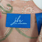JH Collectibles Floral Button Front Blouse Collared Long Sleeve Medium Women's