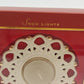 Candle Holder Lenox Holidays Snow Light Shimmer Votive Tealight Snowflake 4” NIB