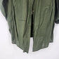 DressBarn db Women's Blouse 2X Plus Olive Green Button Up Roll Tab Long Sleeve